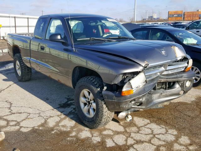 1D7HG32N74S749046 - 2004 DODGE DAKOTA SPO GRAY photo 1