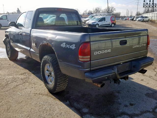 1D7HG32N74S749046 - 2004 DODGE DAKOTA SPO GRAY photo 3