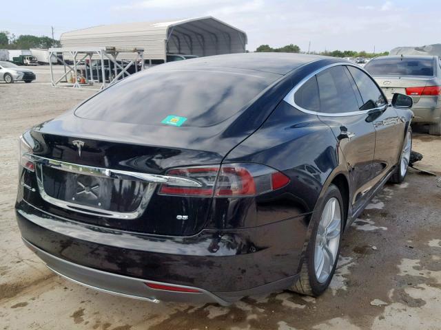 5YJSA1H19EFP43354 - 2014 TESLA MODEL S Սև լուսանկար 4