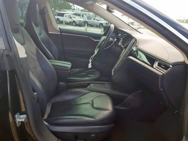 5YJSA1H19EFP43354 - 2014 TESLA MODEL S Սև լուսանկար 5