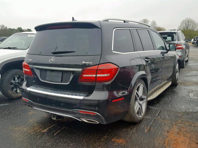 4JGDF7DE1HA838862 - 2017 MERCEDES-BENZ GLS 550 4M BLACK photo 4