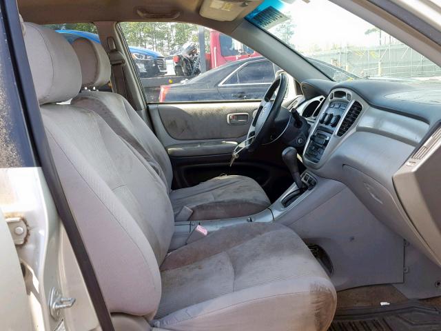 JTEEP21A140050301 - 2004 TOYOTA HIGHLANDER SILVER photo 5