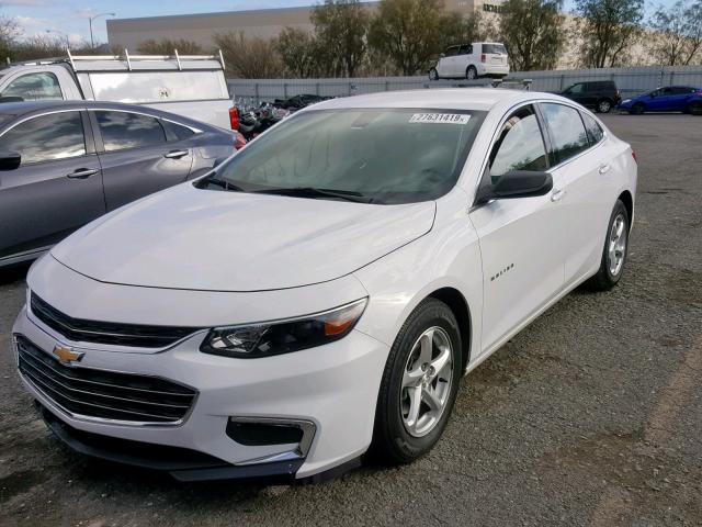 1G1ZB5ST8GF296388 - 2016 CHEVROLET MALIBU LS WHITE photo 2
