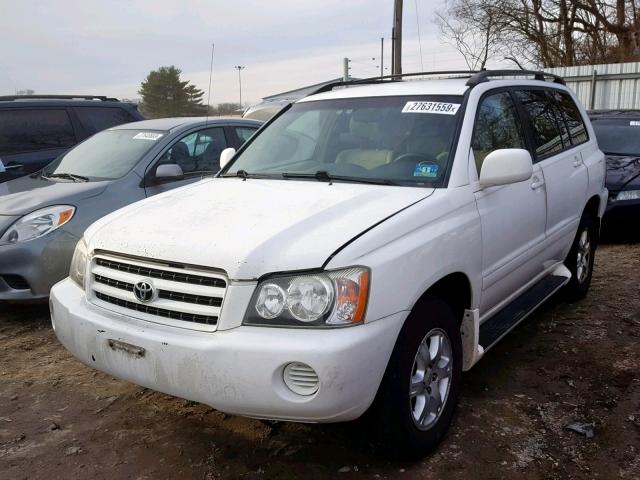 JTEGF21A530076880 - 2003 TOYOTA HIGHLANDER WHITE photo 2