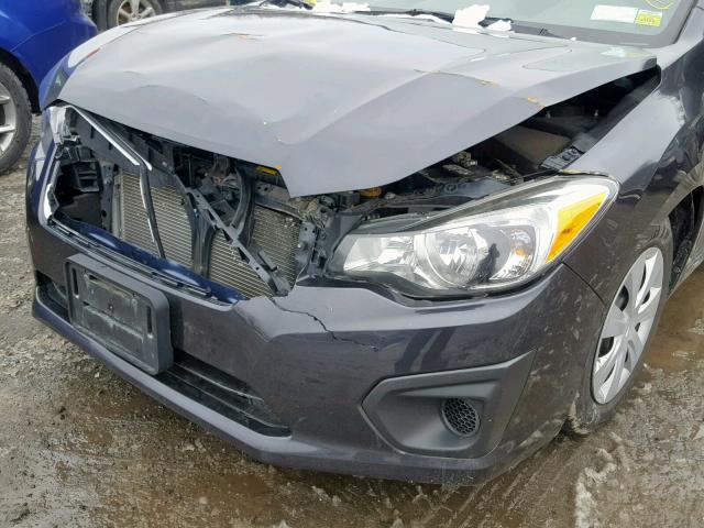 JF1GJAA69EH021335 - 2014 SUBARU IMPREZA BA GRAY photo 9