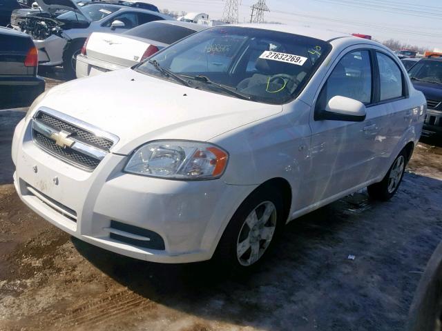 KL1TD56697B157106 - 2007 CHEVROLET AVEO BASE Ақ фото 2