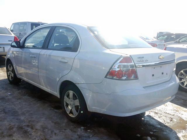 KL1TD56697B157106 - 2007 CHEVROLET AVEO BASE Ақ фото 3