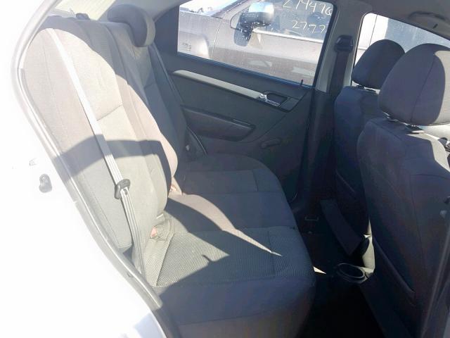 KL1TD56697B157106 - 2007 CHEVROLET AVEO BASE Ақ фото 6