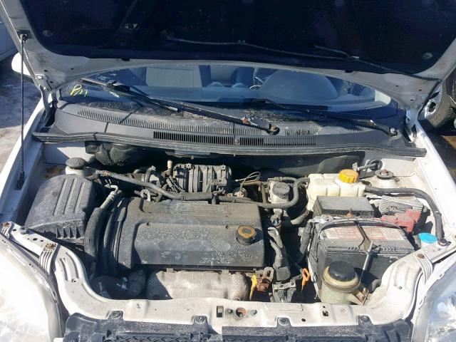 KL1TD56697B157106 - 2007 CHEVROLET AVEO BASE Ақ фото 7