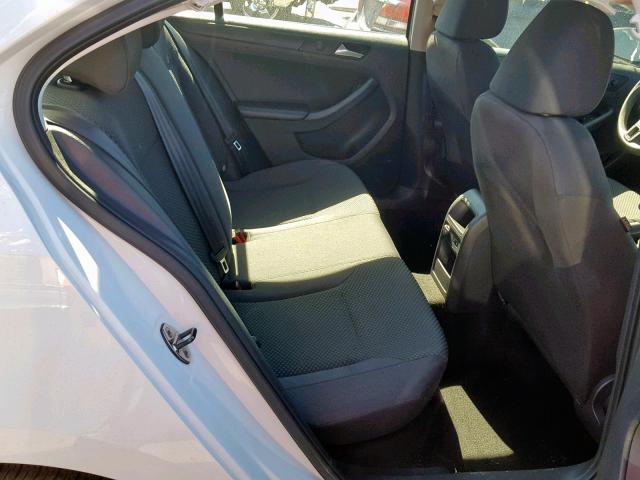 3VW2K7AJ2EM415888 - 2014 VOLKSWAGEN JETTA BASE WHITE photo 6