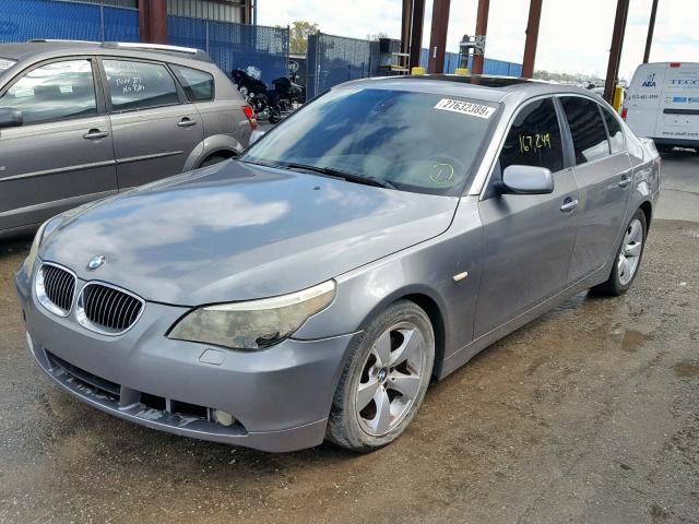 WBANE53597CW64248 - 2007 BMW 525 I SILVER photo 2