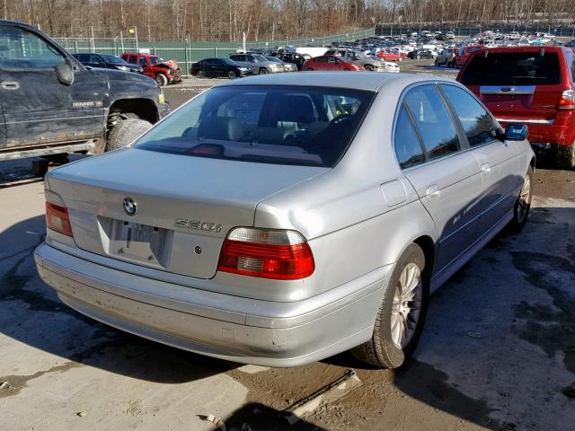 WBADT63442CH85814 - 2002 BMW 530 I AUTO SILVER photo 4