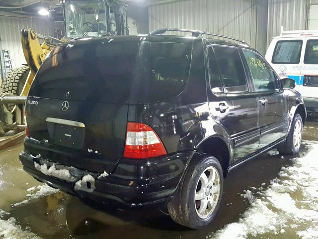 4JGAB75E03A387185 - 2003 MERCEDES-BENZ ML 500 BLACK photo 4