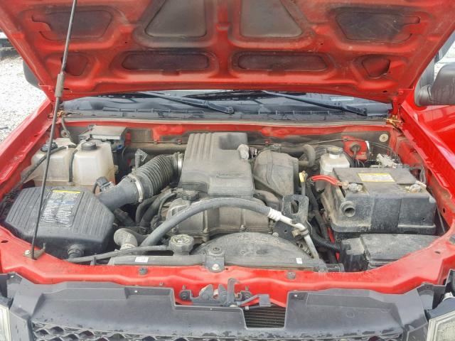 1GCCS149X88111853 - 2008 CHEVROLET COLORADO RED photo 7