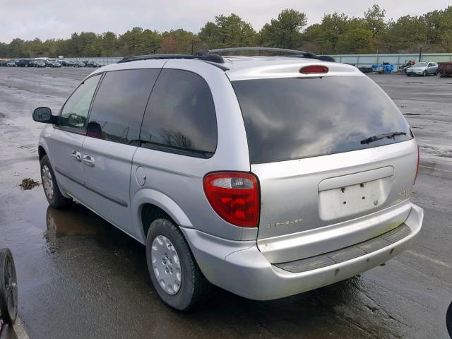 1C4GJ45372B696532 - 2002 CHRYSLER VOYAGER LX SILVER photo 3