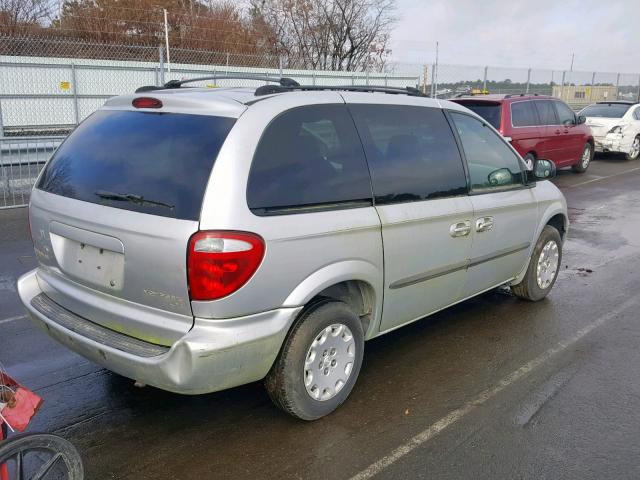 1C4GJ45372B696532 - 2002 CHRYSLER VOYAGER LX SILVER photo 4