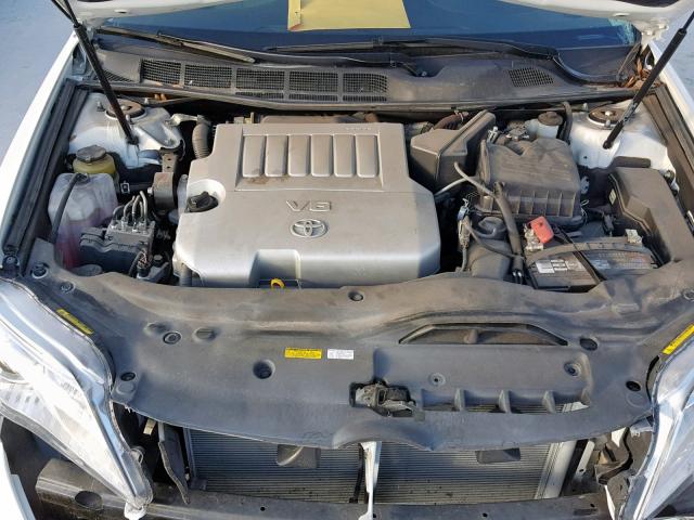 4T1BK3DB1BU421863 - 2011 TOYOTA AVALON BAS WHITE photo 7