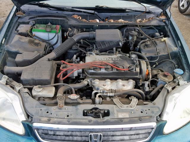 2HGEJ6612XH516082 - 1999 HONDA CIVIC BASE GREEN photo 7