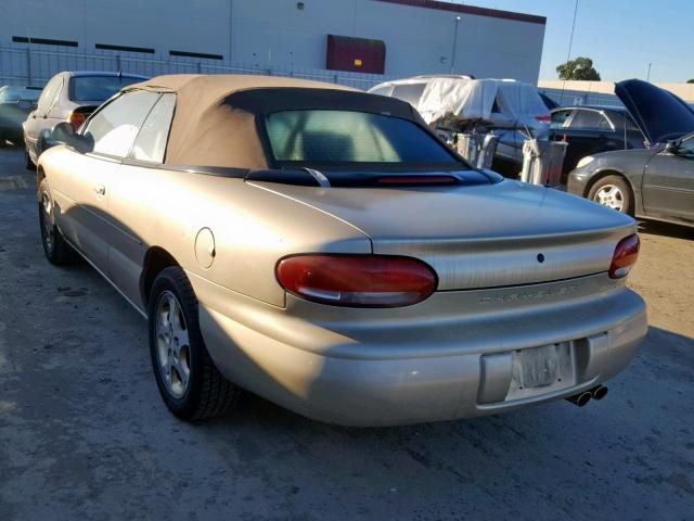 3C3EL55H8WT338870 - 1998 CHRYSLER SEBRING JX GOLD photo 3