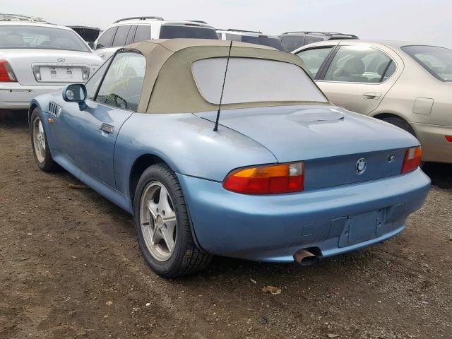 4USCH7328WLD15080 - 1998 BMW Z3 1.9 BLUE photo 3