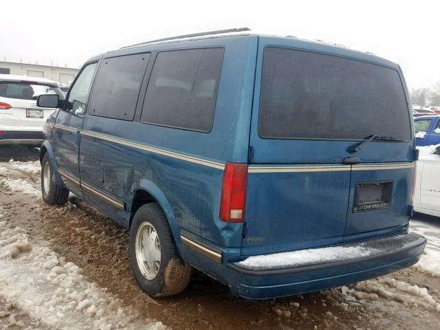 1GNDM19W1SB234911 - 1995 CHEVROLET ASTRO TURQUOISE photo 3