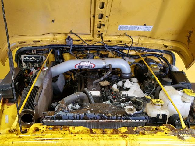 1J4FA49S91P342424 - 2001 JEEP WRANGLER / YELLOW photo 7