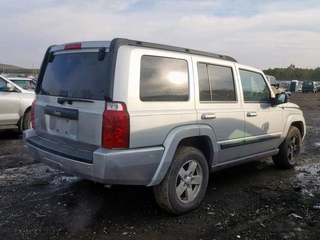 1J8HG48K97C558801 - 2007 JEEP COMMANDER GRAY photo 4