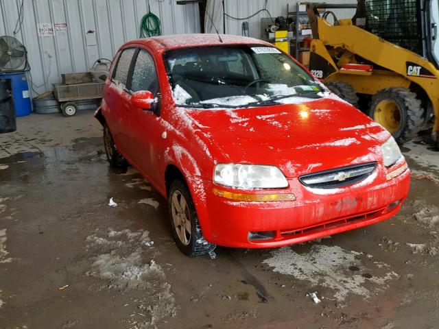 KL1TD66697B756349 - 2007 CHEVROLET AVEO BASE Қызыл фото 1