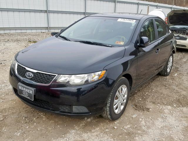 KNAFU4A24D5715293 - 2013 KIA FORTE EX BLACK photo 2