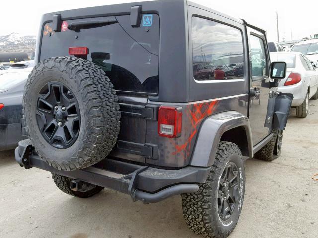 1C4AJWBG1GL272452 - 2016 JEEP WRANGLER S GRAY photo 4