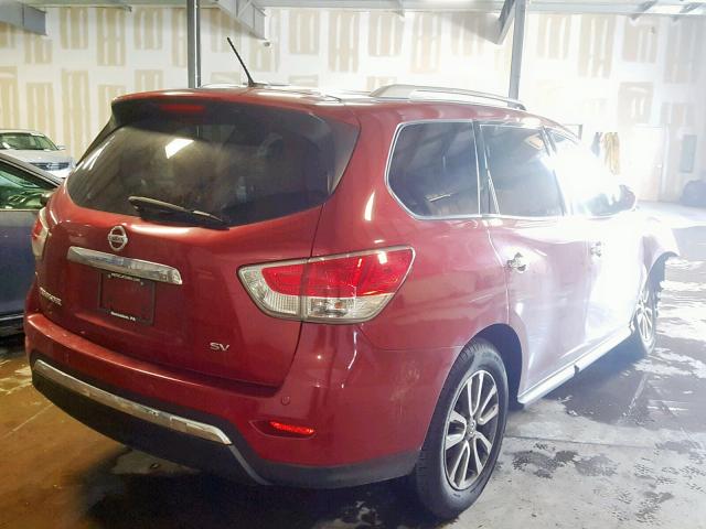 5N1AR2MN8FC600120 - 2015 NISSAN PATHFINDER MAROON photo 4