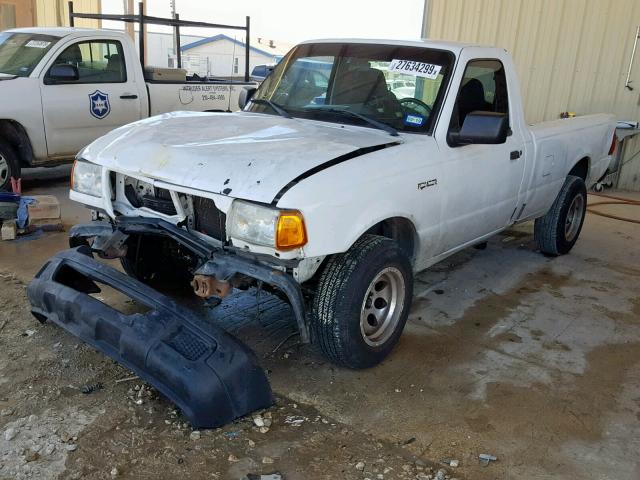 1FTYR10U92PB03011 - 2002 FORD RANGER WHITE photo 2