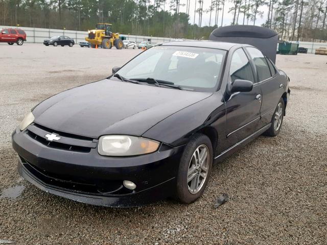 1G1JH52F547295310 - 2004 CHEVROLET CAVALIER L BLACK photo 2