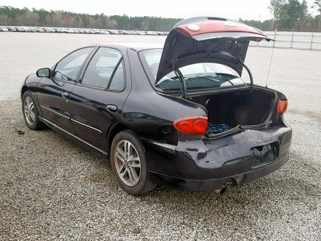 1G1JH52F547295310 - 2004 CHEVROLET CAVALIER L BLACK photo 3