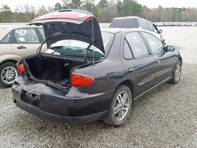 1G1JH52F547295310 - 2004 CHEVROLET CAVALIER L BLACK photo 4