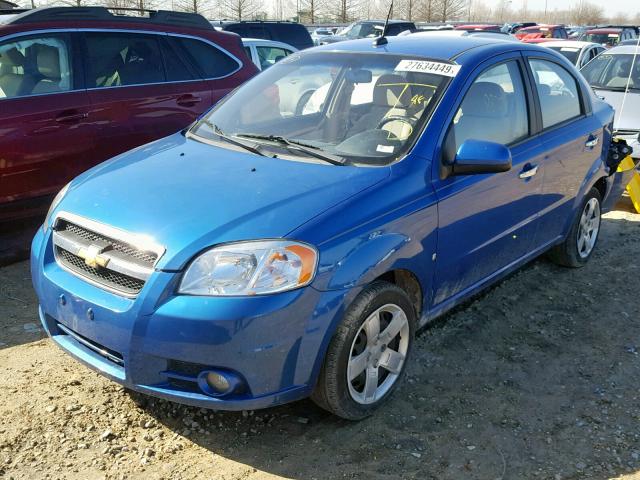 KL1TG56EX9B625698 - 2009 CHEVROLET AVEO LT BLUE photo 2