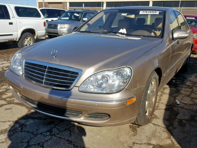 WDBNG84J54A421830 - 2004 MERCEDES-BENZ S 500 4MAT GOLD photo 2