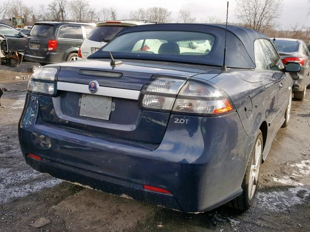 YS3FB79Y186006140 - 2008 SAAB 9-3 2.0T BLUE photo 4