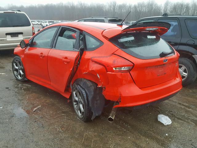 1FADP3L92GL374228 - 2016 FORD FOCUS ST RED photo 3