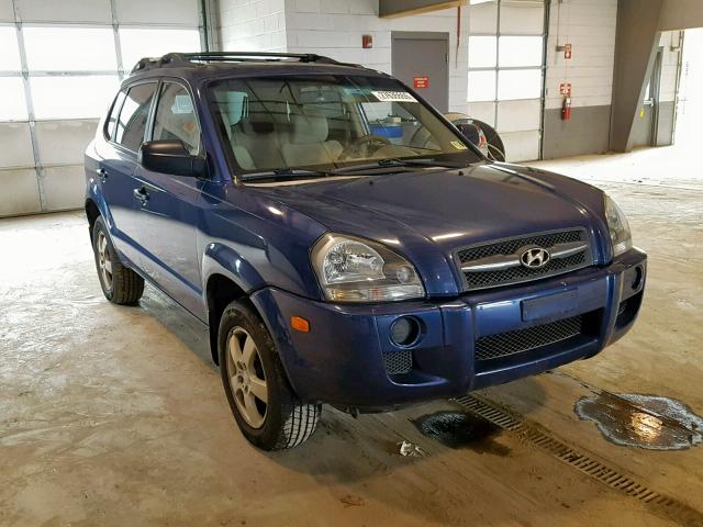 KM8JM12B57U488678 - 2007 HYUNDAI TUCSON GLS BLUE photo 1