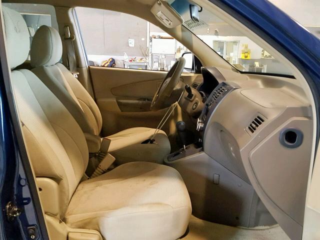 KM8JM12B57U488678 - 2007 HYUNDAI TUCSON GLS BLUE photo 5