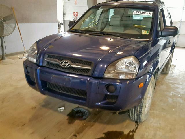 KM8JM12B57U488678 - 2007 HYUNDAI TUCSON GLS BLUE photo 9