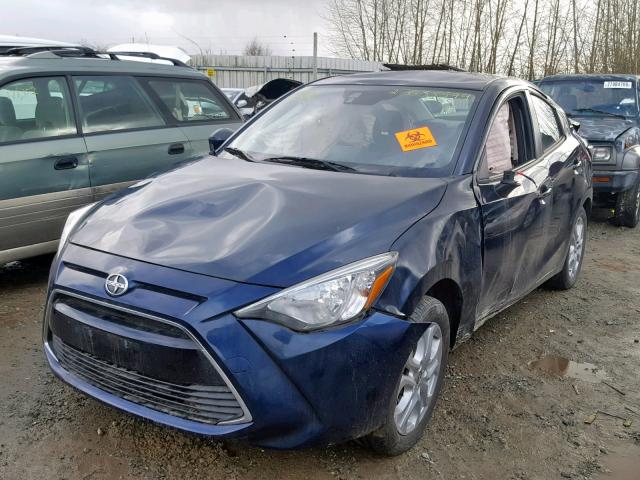 3MYDLBZV7GY141488 - 2016 TOYOTA SCION IA BLUE photo 2