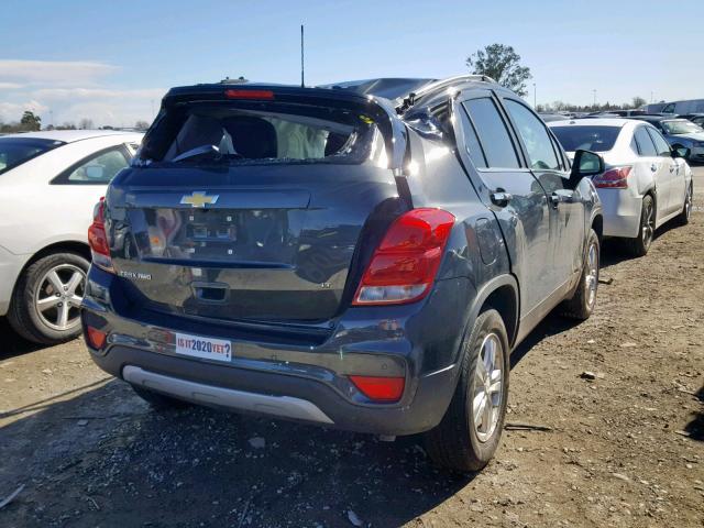 3GNCJPSB5HL253287 - 2017 CHEVROLET TRAX 1LT GRAY photo 4