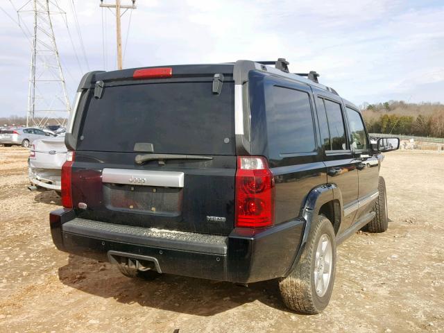 1J8HH68277C691517 - 2007 JEEP COMMANDER BLACK photo 4