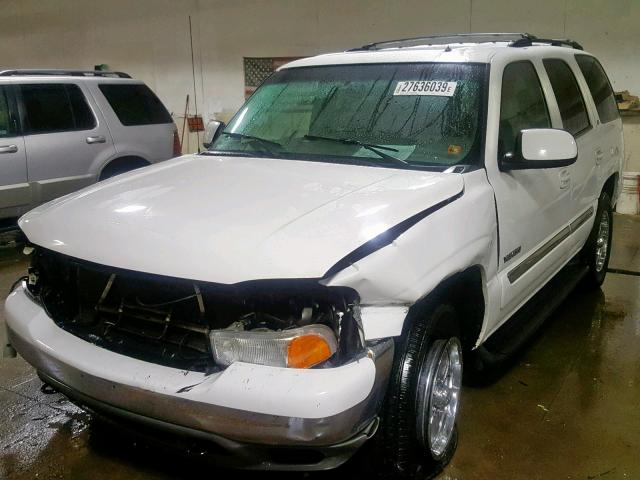 1GKEK13Z52J151479 - 2002 GMC YUKON WHITE photo 2