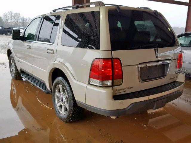 5LMEU88H75ZJ27777 - 2005 LINCOLN AVIATOR 奶油色 照片 3