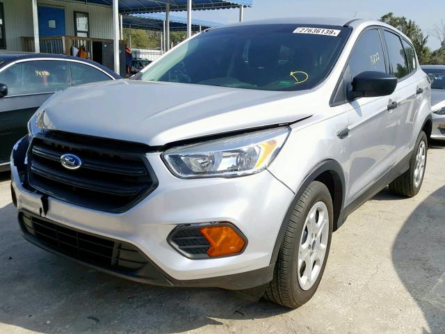 1FMCU0F73HUA27201 - 2017 FORD ESCAPE S SILVER photo 2