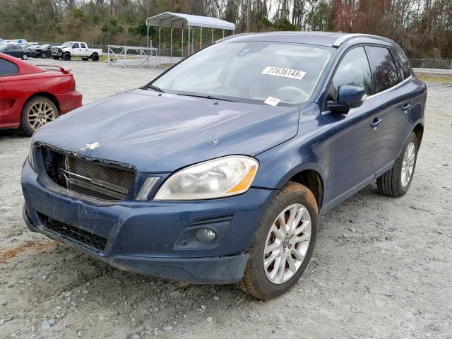 YV4992DZXA2020535 - 2010 VOLVO XC60 T6 BLUE photo 2