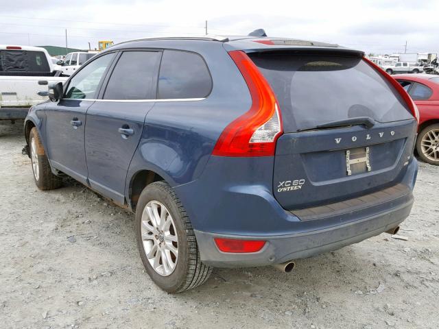 YV4992DZXA2020535 - 2010 VOLVO XC60 T6 BLUE photo 3